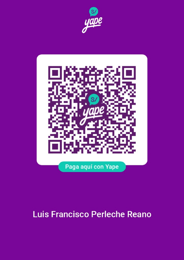 Código QR de Yape - Luis Francisco Perleche Reaño